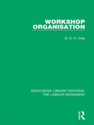 cover image of Workshop Organisation